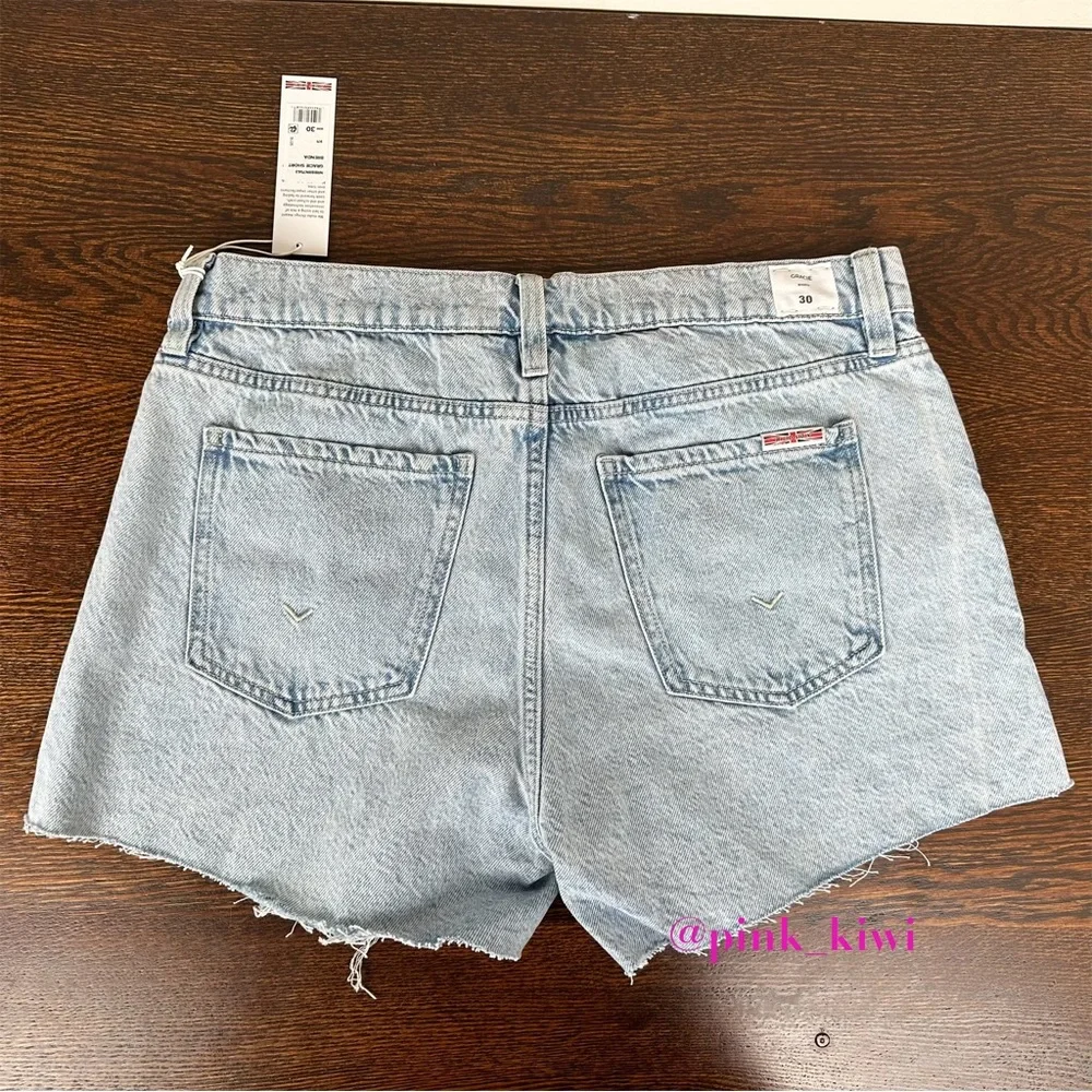 Hudson Gracie Raw Edge Hem Jean Shorts